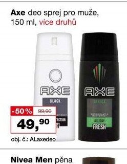 Axe deo sprej pro muže, 150 ml, více druhů