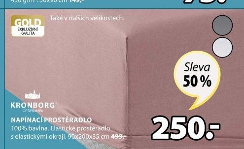 NAPÍNACÍ PROSTĚRADLO KRONBORG