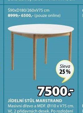 JÍDELNÍ STŮL MARSTRAND