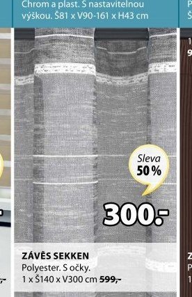 ZÁVĚS SEKKEN - Jysk aktualniletaky.eu