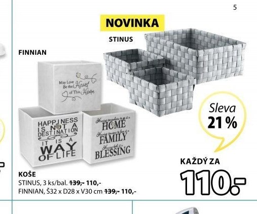 Koše STINUS, FINNIAN