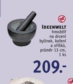 IDEENWELT hmoždíř na drcení bylinek