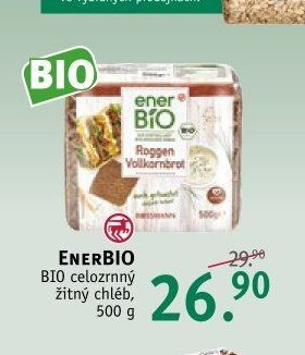 EnerBio BIO celozrnný žitný chléb 500 g