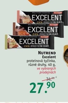 Nutrend Excelent proteinová tyčinka 40 g