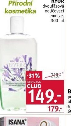 RYOR dvoufázová odličovací emulze, 300 ml