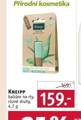 KNEIPP balzám na rty, různé druhy, 4,7 g