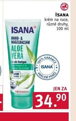 ISANA krém na ruce, různé druhy, 100 ml