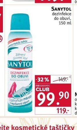 Sanytol dezinfekce do obuvi