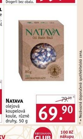 Natava olejová koupelová koule
