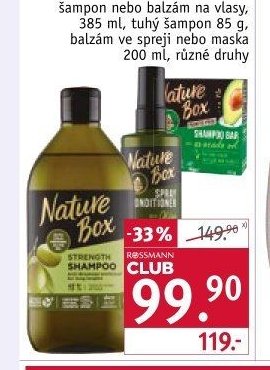 Nature Box šampon, balzám nebo maska