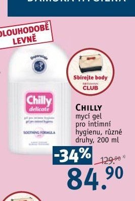 CHILLY mycí gel pro intimní hygienu