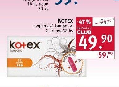 KOTEX hygienické tampony