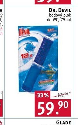 Dr. Devil bodový blok do WC, 75 ml