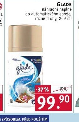 Glade náhradní náplň do automatického spreje, různé druhy, 269 ml