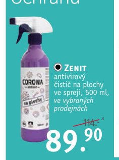 ZENIT antivirový čistič na plochy