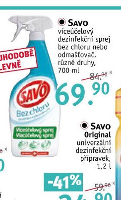 SAVO víceúčelový dezinfekční sprej