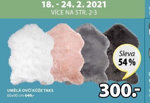 UMĚLÁ OVČÍ KŮŽE TAKS