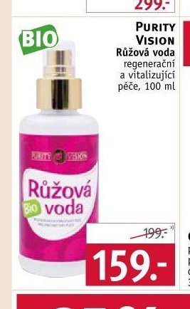 PURITY VISION Růžová voda - ROSSMANN drogerie aktualniletaky.eu