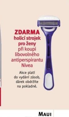 Holící strojek pro ženy Nivea - ROSSMANN drogerie aktualniletaky.eu