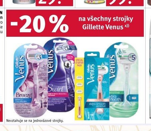 Gillette Venus strojky