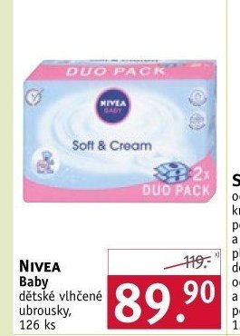 NIVEA Baby dětské vlhčené ubrousky