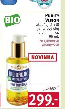 PURITY VISION zklidňující BIO jantarový olej