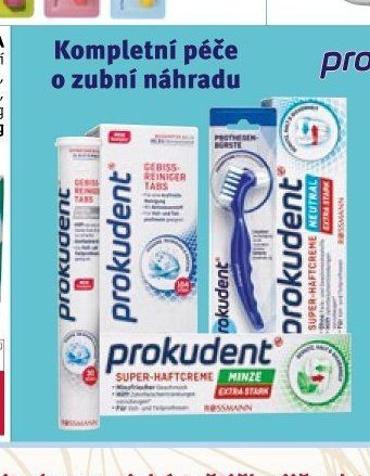 PROKUDENT produkty pro péči o zubní náhrady