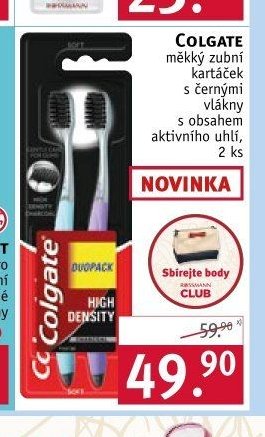 COLGATE měkký zubní kartáček s aktivním uhlím