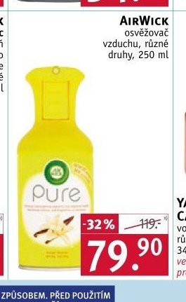 AIRWICK osvěžovač vzduchu, různé druhy, 250 ml