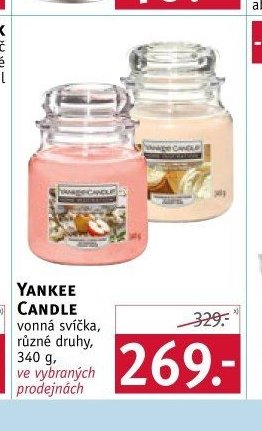 YANKEE CANDLE vonná svíčka, různé druhy, 340 g