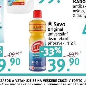 SAVO Original univerzální dezinfekční přípravek, 1,2 l