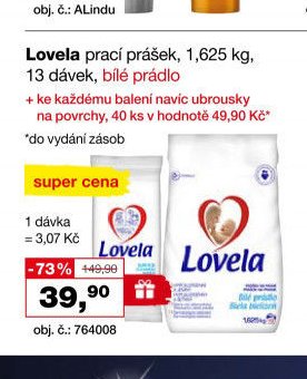 Lovela prací prášek