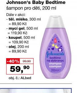 Johnson's Baby Bedtime šampon