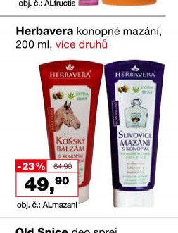 Herbavera konopné mazání