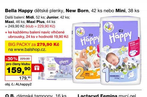 Bella Happy dětské plenky