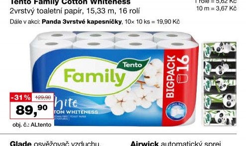 Tento Family Cotton Whiteness