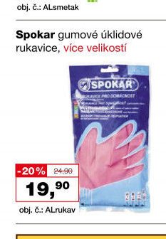 Spokar gumové úklidové rukavice