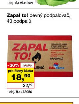 Zapal To! pevný podpalovač