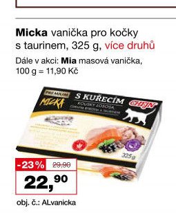 Micka vanička pro kočky