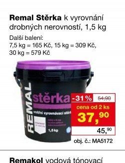 Remal Stěrka k vyrovnání drobných nerovností, 1,5 kg