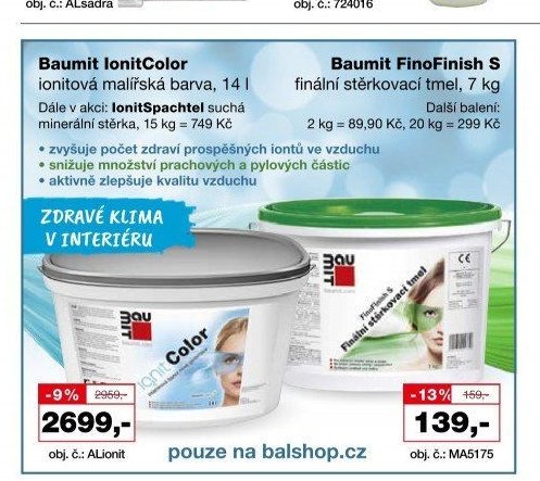Baumit IonitColor ionitová malířská barva, 14 l