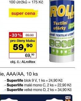 ROLLtex textilní utěrky, 38 útržků