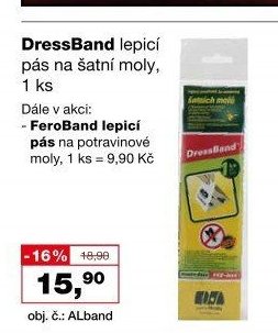 DressBand lepicí pás na šatní moly