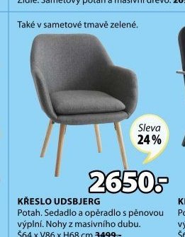Křeslo UDSBJERG - Jysk aktualniletaky.eu