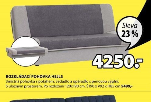 ROZKLÁDACÍ POHOVKA HEJLS