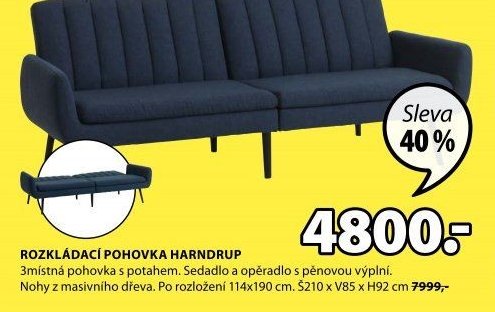 ROZKLÁDACÍ POHOVKA HARNDRUP
