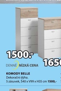 KOMODY BELLE (5 zásuvek)