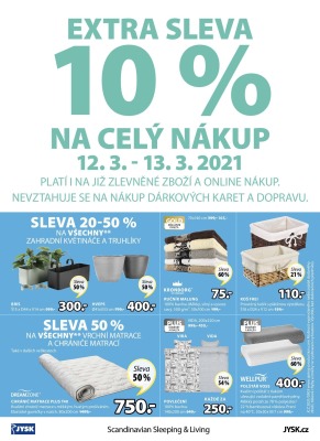 aktuální leták Jysk 11.3.2021-24.3.2021