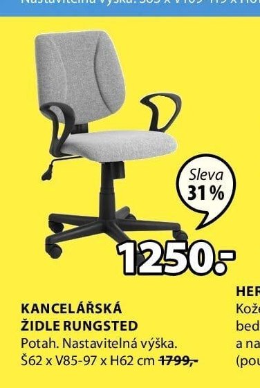 KANCELÁŘSKÁ ŽIDLE RUNGSTED - Jysk aktualniletaky.eu