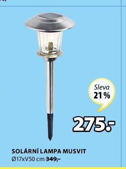 SOLÁRNÍ LAMPA MUSVIT